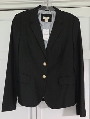 J. Crew Women’s Navy Blazer With Gold Buttons